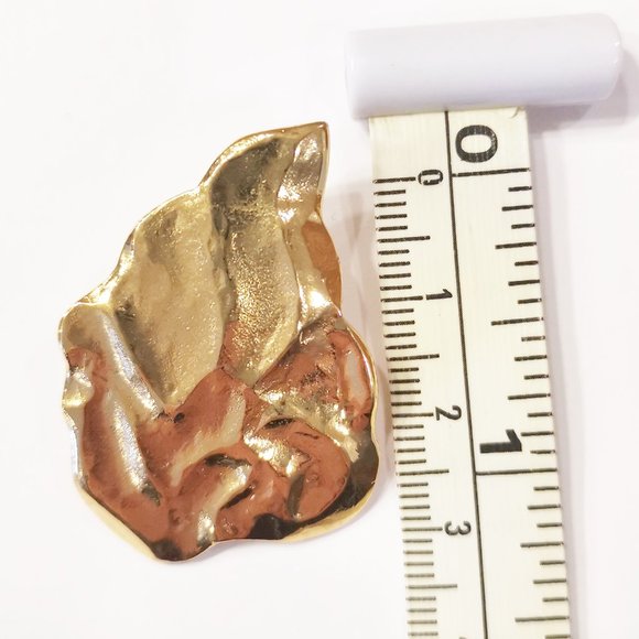 Vintage Authentic YSL Yves Saint Laurent Golden Pin/Brooch in EUC - Picture 4 of 4